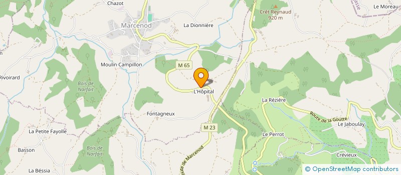 localisation de l'entreprise GAEC FULCHIRON à MARCENOD