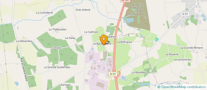 localisation de l'entreprise GAEC GAIGEOT à GRAND-FOUGERAY