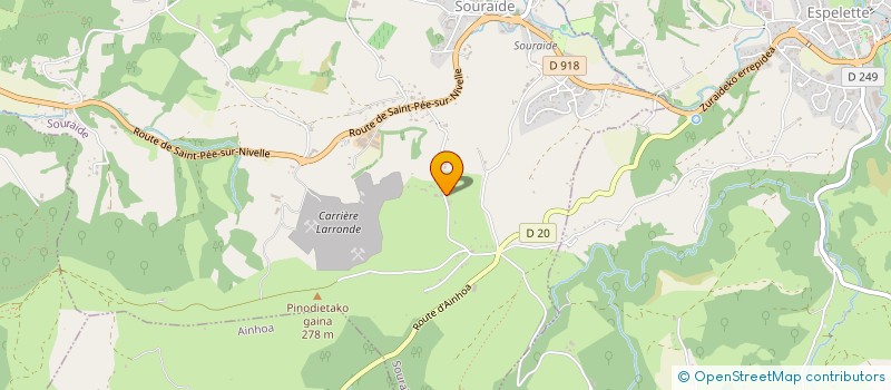 localisation de l'entreprise GAEC GARAKOETXEA à SOURAIDE