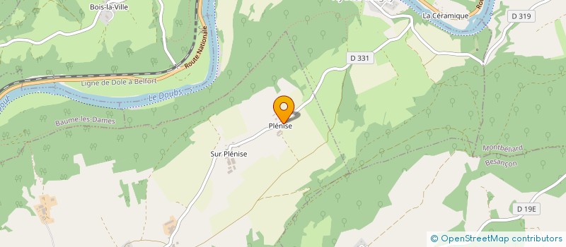 localisation de l'entreprise GAEC GARNERET à VILLERS-SAINT-MARTIN