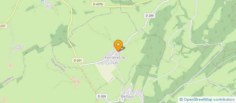 localisation de l'entreprise GAEC GARRESSUS à FERRIERES-LE-LAC