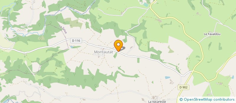 localisation de l'entreprise GAEC GAUBERT DE MONTAUTAT  LA SELVE