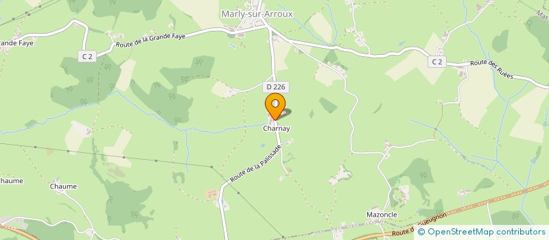 localisation de l'entreprise GAEC GAUDET FABIEN ET ANTHONY  MARLY-SUR-ARROUX