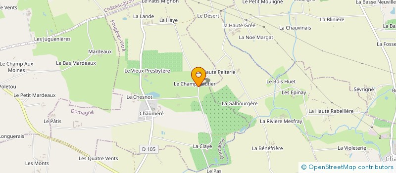 localisation de l'entreprise GAEC GAULOIS  DOMAGNE