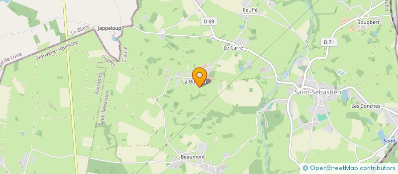 localisation de l'entreprise GAEC GAUMET  SAINT-SEBASTIEN