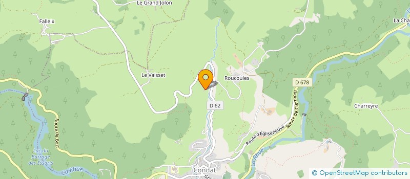 localisation de l'entreprise GAEC GAUTHIER DE LA COSTE à MARCENAT