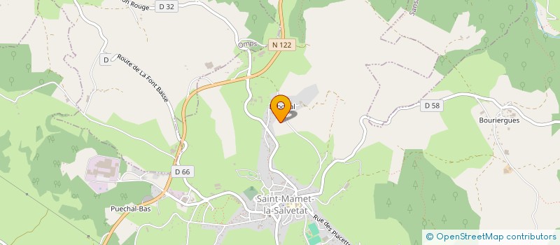localisation de l'entreprise GAEC GAUZINS à SAINT-MAMET-LA-SALVETAT