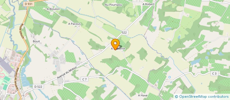 localisation de l'entreprise GAEC GAVAGE 2000 à SAINTE CHRISTIE D'ARMAGNAC