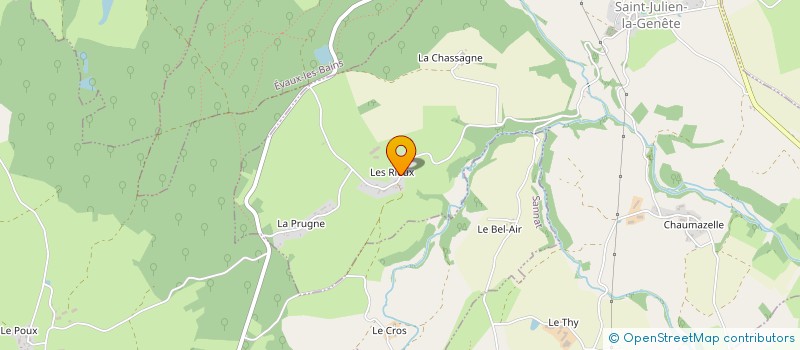 localisation de l'entreprise GAEC GAYET à EVAUX-LES-BAINS
