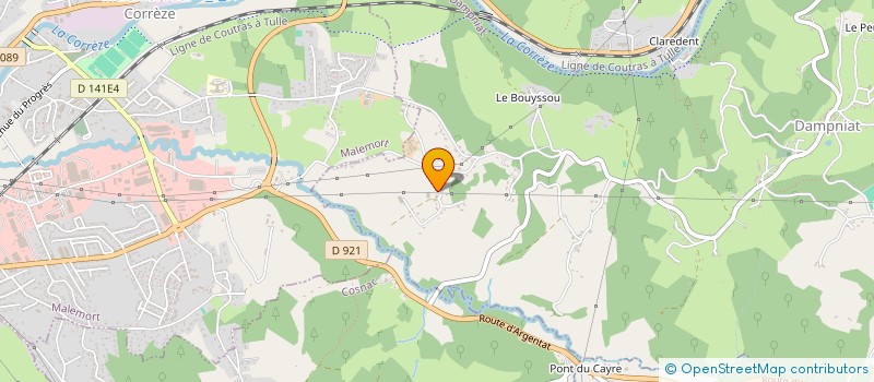 localisation de l'entreprise GAEC GERMANE à DAMPNIAT