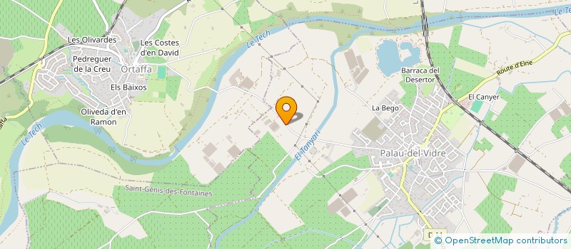 localisation de l'entreprise GAEC GERME D'OR  PALAU-DEL-VIDRE
