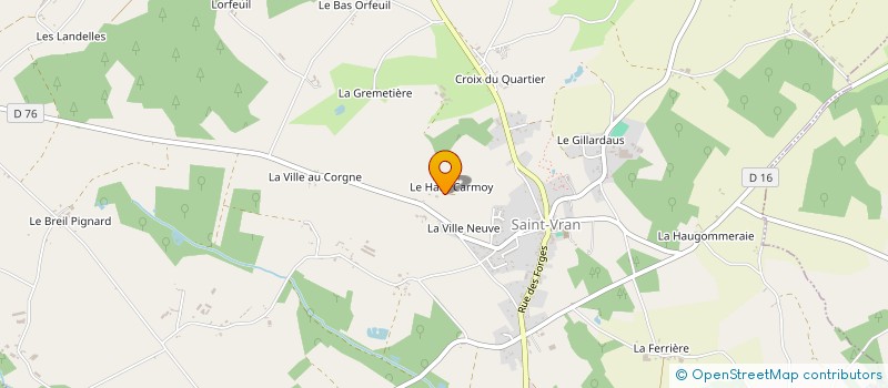 localisation de l'entreprise GAEC GILLET à MERDRIGNAC