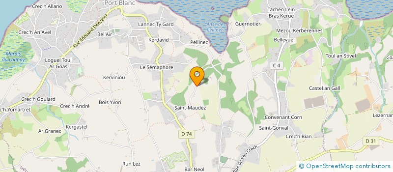 localisation de l'entreprise GAEC GILLET à PENVENAN