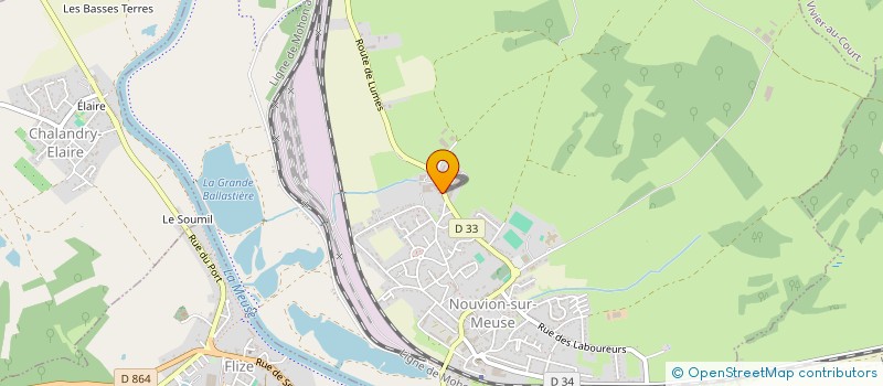 localisation de l'entreprise GAEC GILLET MANICOURT  NOUVION-SUR-MEUSE