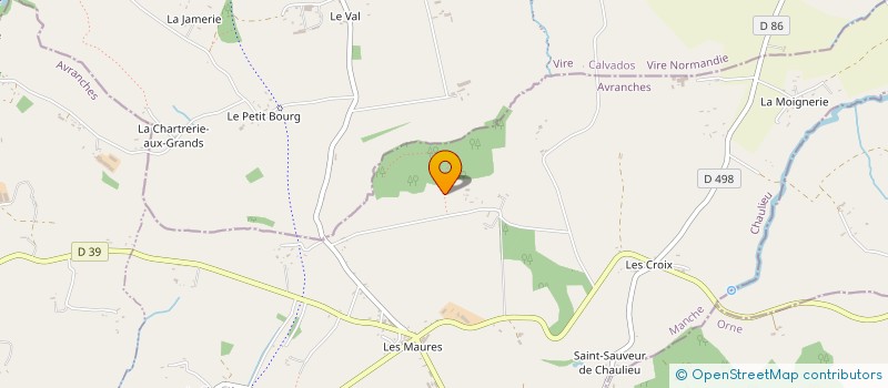 localisation de l'entreprise GAEC GIROULT à SOURDEVAL