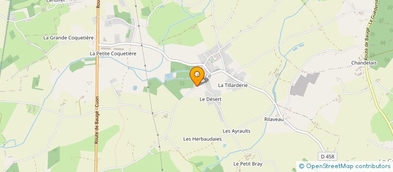 localisation de l'entreprise GAEC GLAINE à BAUGE-EN-ANJOU