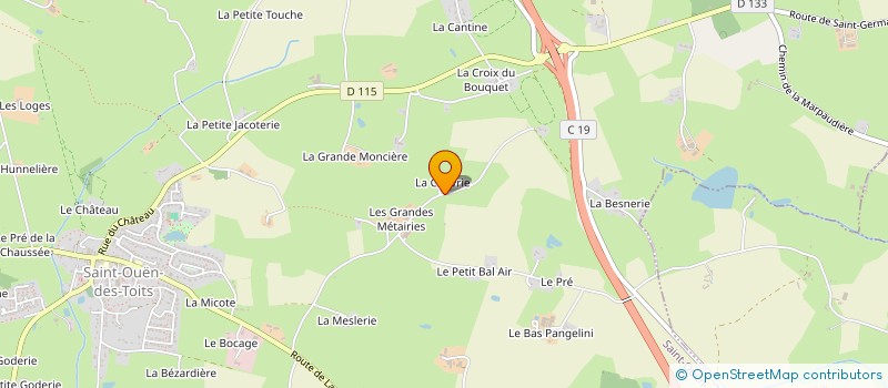 localisation de l'entreprise GAEC GOBE à SAINT-OUEN-DES-TOITS