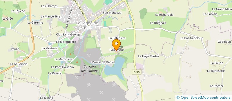 localisation de l'entreprise GAEC GOBIN AND COW à LOUVIGNE-DE-BAIS