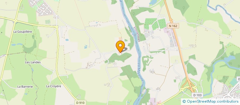 localisation de l'entreprise GAEC GOISBAULT à L'HUISSERIE