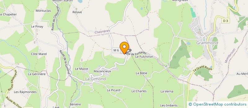 localisation de l'entreprise GAEC GONON à LA GIMOND