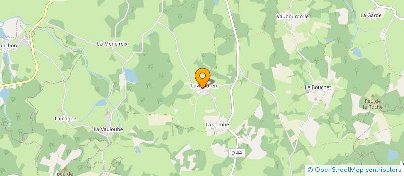 localisation de l'entreprise GAEC GOSSELIN à CHATEAUPONSAC