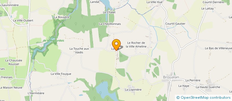 localisation de l'entreprise GAEC GOUABLIN à BROUALAN