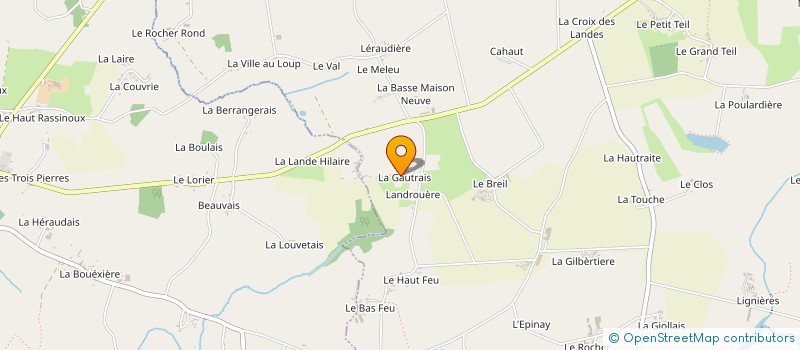 localisation de l'entreprise GAEC GOUDAL à SAINT-AUBIN-DU-CORMIER