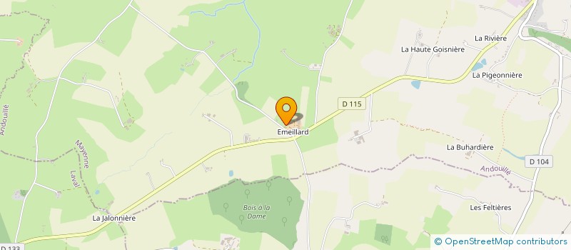 localisation de l'entreprise GAEC GOUGEON FRERES  ANDOUILLE