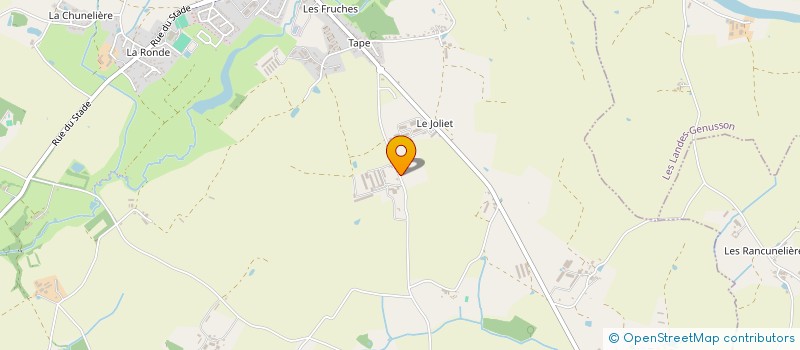 localisation de l'entreprise GAEC GOURAUD à LA BOISSIERE-DE-MONTAIGU