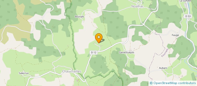 localisation de l'entreprise GAEC GOURGOUSSANGES  NOALHAC