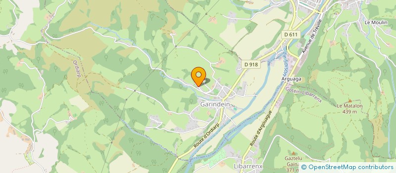 localisation de l'entreprise GAEC GOYHENETXIA à GARINDEIN
