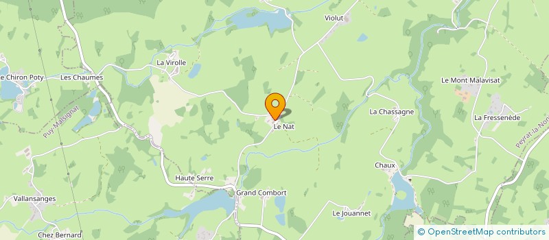localisation de l'entreprise GAEC GRAMAZE  PEYRAT-LA-NONIERE