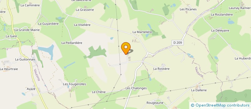 localisation de l'entreprise GAEC GRANCIERE 2 à SAINT-DENIS-DE-GASTINES