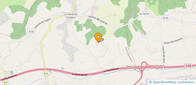 localisation de l'entreprise GAEC GRAND  SAINT-GAUDENS