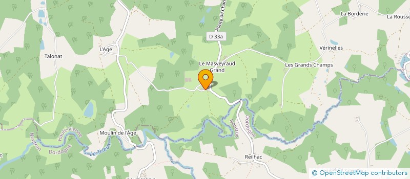 localisation de l'entreprise GAEC GRAND MASVEYRAUD à MAISONNAIS-SUR-TARDOIRE