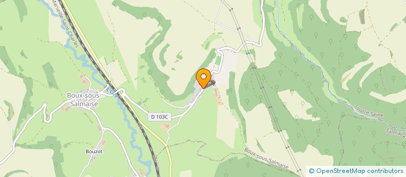 localisation de l'entreprise GAEC GRANDCHAMP VINCENT ET VERONIQUE  BOUX-SOUS-SALMAISE