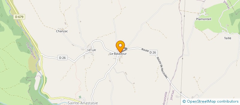 localisation de l'entreprise GAEC GRANET-ARNAUD à JOURSAC