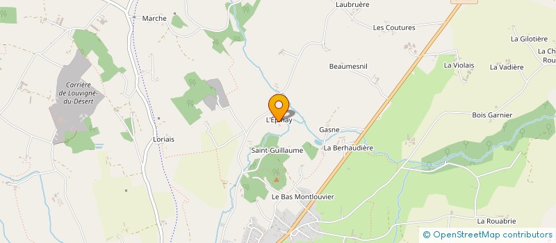 localisation de l'entreprise GAEC GRATIEN L'EPINAY  LA BAZOUGE-DU-DESERT
