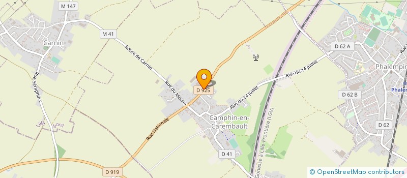 localisation de l'entreprise GAEC GRAVELAINE à CAMPHIN-EN-CAREMBAULT