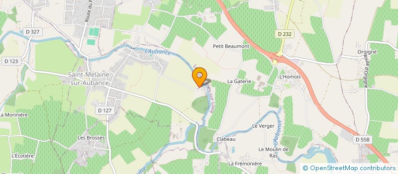 localisation de l'entreprise GAEC GRELLIER PERE ET FILS  SAINT-MELAINE-SUR-AUBANCE