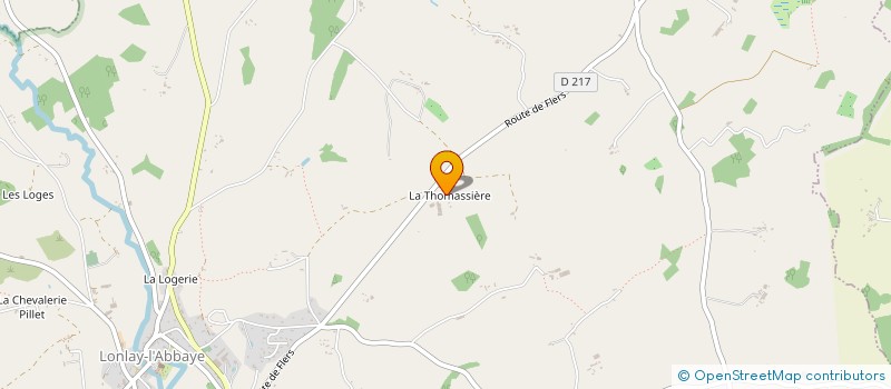 localisation de l'entreprise GAEC GRIPPON à LONLAY L'ABBAYE