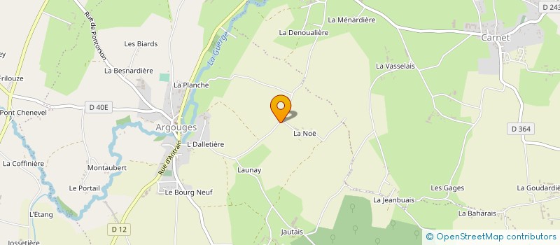 localisation de l'entreprise GAEC GUERAULT à SAINT-JAMES