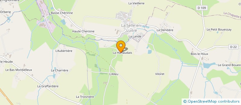 localisation de l'entreprise GAEC GUERIN-AS à LE CHATELLIER