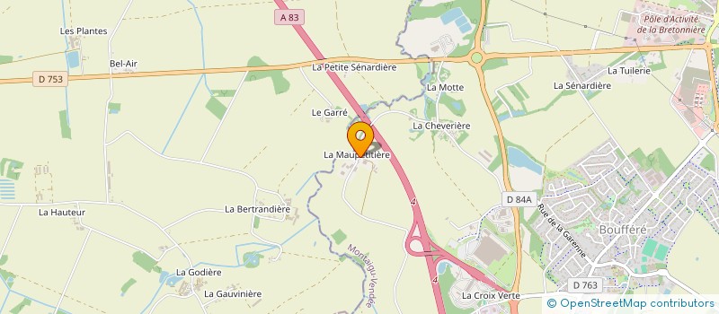 localisation de l'entreprise GAEC GUICHETEAU à MONTAIGU-VENDEE