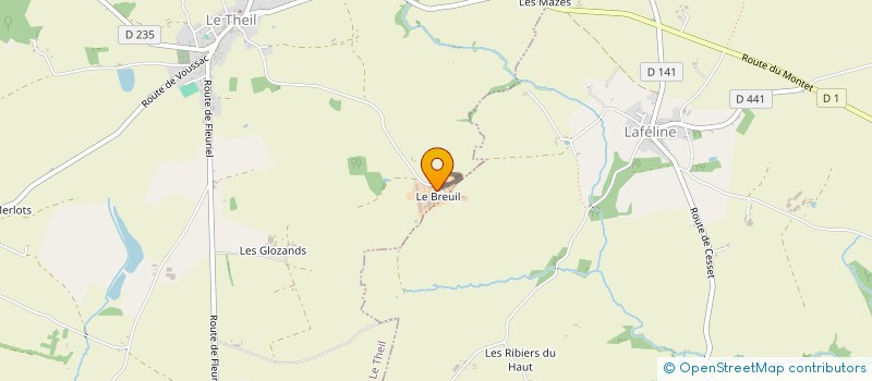 localisation de l'entreprise GAEC GUILLEMIN-MEAUME à LE THEIL