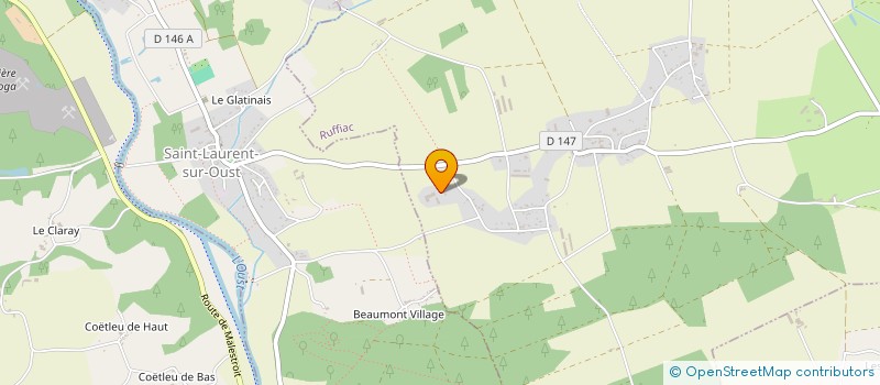 localisation de l'entreprise GAEC GUILLEMOT-DUBOIS à RUFFIAC