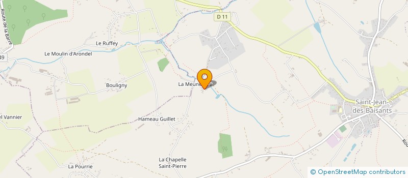 localisation de l'entreprise GAEC GUILLET FRERES à SAINT-PIERRE-DE-SEMILLY