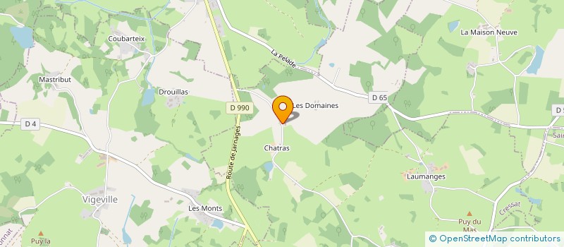 localisation de l'entreprise GAEC GUILLOT à CRESSAT