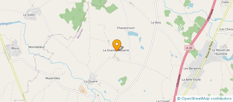 localisation de l'entreprise GAEC GUILLOU à MOUHET