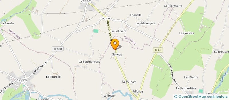 localisation de l'entreprise GAEC GUIVRAY à SAINT-JAMES